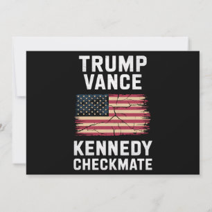 Trump Vance 2024 Trump Vance Kennedy Schackmatt Inbjudningar