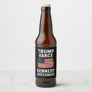 Trump Vance 2024 Trump Vance Kennedy Schackmatt Ölflaska Etikett