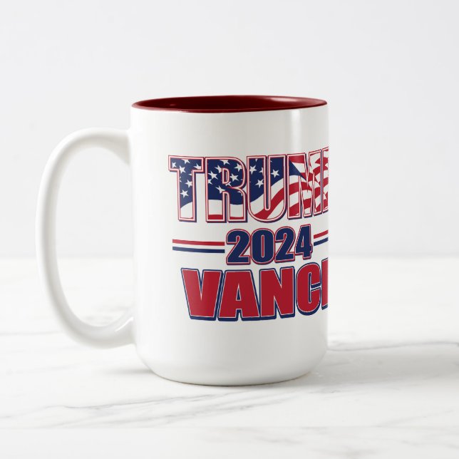 Trump Vance 2024 Två-Tonad Mugg (Vänster)
