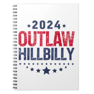 Trump Vance 2024 Utanför Lagen Hillbilly Amerikans Anteckningsbok