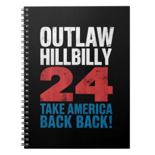 Trump Vance 2024 Utanför Lagen Hillbilly Amerikans Anteckningsbok