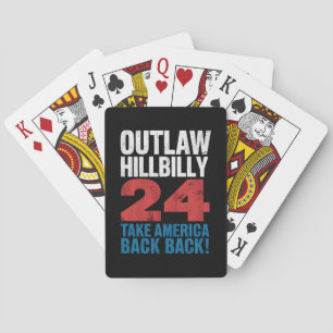 Trump Vance 2024 Utanför Lagen Hillbilly Amerikans Casinokort
