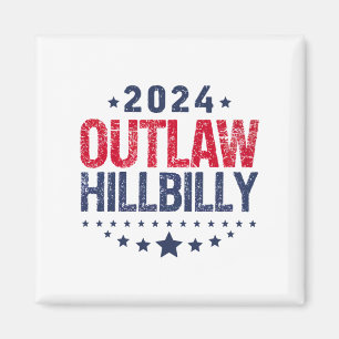 Trump Vance 2024 Utanför Lagen Hillbilly Amerikans Magnet