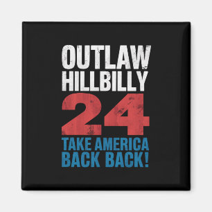 Trump Vance 2024 Utanför Lagen Hillbilly Amerikans Magnet