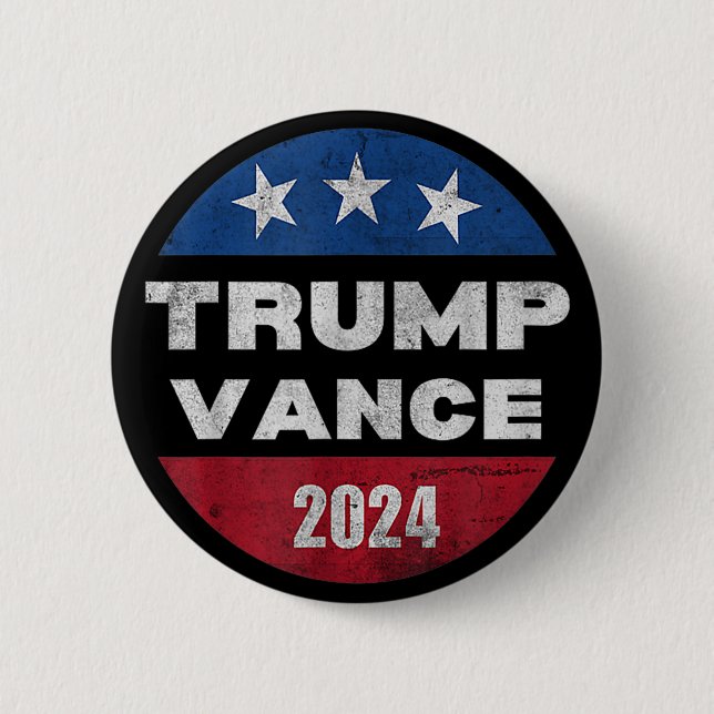 Trump Vance 2024 Vice President VP VALRetro Knapp (Framsida)