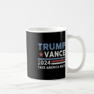 Trump Vance 2025 Donald Trump J.d. Vance Ta Amerik Kaffemugg