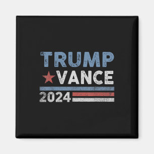 Trump Vance 2025 President Trump Anhängare Återval Magnet