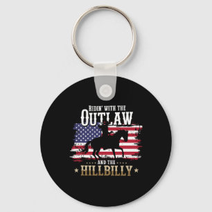 Trump Vance 2025 Ridin' Med Outlaw Hillbilly Nyckelring
