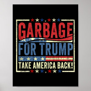 Trump Vance 2025 Stolt Att Vara Skräp Presidentiel Poster