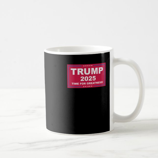 Trump Vance 2025 Time for Greatness () Kaffemugg (Höger)