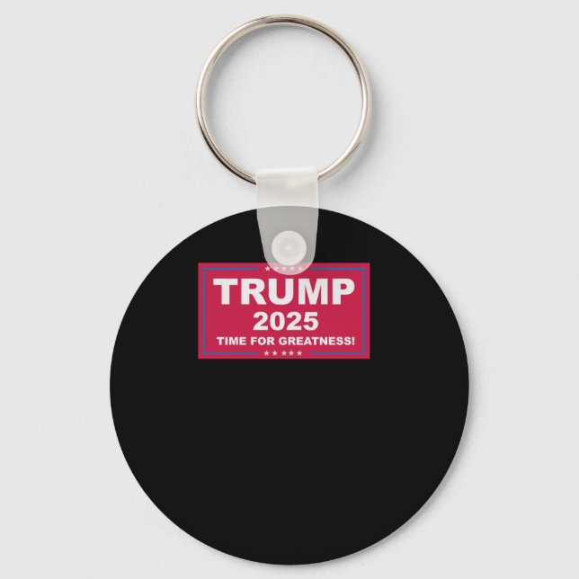 Trump Vance 2025 Time for Greatness () Nyckelring (Framsida)