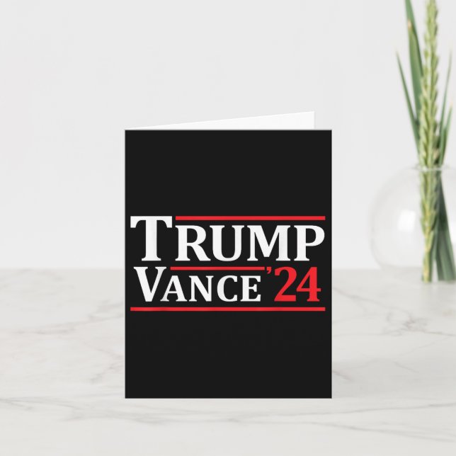 Trump Vance 24 Trump 2024 Kort (Framsida)