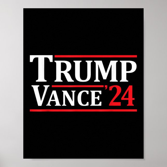Trump Vance 24 Trump 2024 Poster (Framsidan)