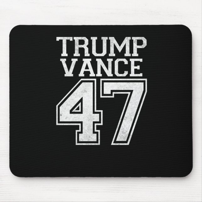 Trump Vance 47:e presidentens Vintage nummer Musmatta (Framsidan)