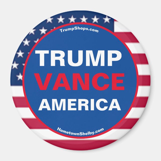 TRUMP VANCE AMERICA-kylskåp, magnet (Framsidan)