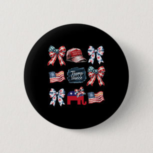 Trump Vance Bow Coquette Vote President 2024 El Knapp