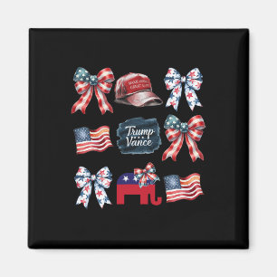 Trump Vance Bow Coquette Vote President 2024 El Magnet