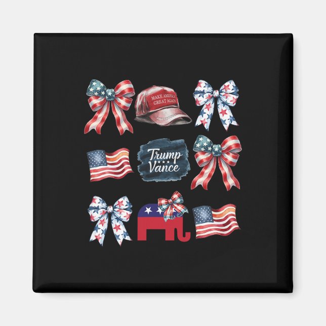 Trump Vance Bow Coquette Vote President 2024 El Magnet (Framsidan)