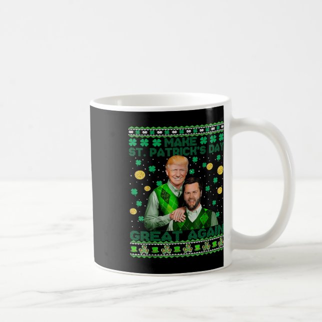 Trump Vance Brothers Funny St patricks day Ugly Sw Kaffemugg (Höger)