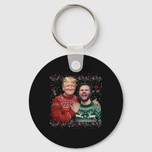 Trump Vance Brothers Funny Ugly jul Julafton Swe Nyckelring