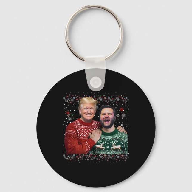 Trump Vance Brothers Funny Ugly jul Julafton Swe Nyckelring (Framsida)