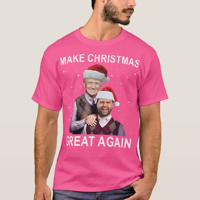 Trump Vance Brothers gör jul Underbar igen T Shirt (Framsida)