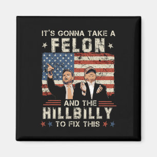 Trump Vance Det Kommer Gå En Felon Och En Hillbill Magnet