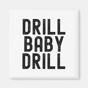 Trump Vance Drill Byby Trump-ordförande Magnet