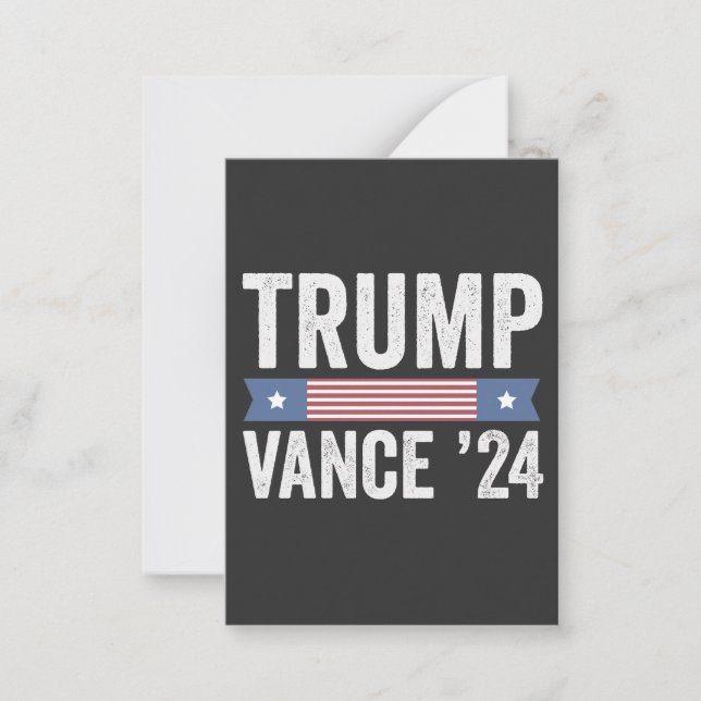 Trump Vance Election Fulständig Jultröja Anteckningskort (Framsida)