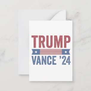 Trump Vance Election Fult Jultröja Anteckningskort