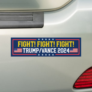 Trump Vance Fight Fight 2024 Bildekal