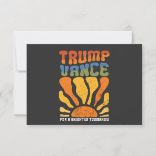 Trump Vance for a Brighter Imorgon Retro Boho Inbjudningar