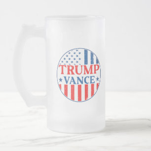 Trump Vance Frostat Ölglas