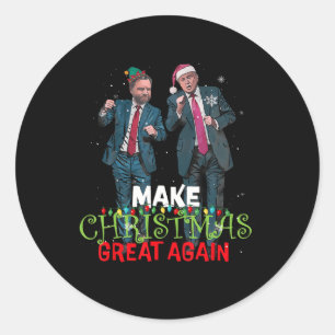 Trump Vance Gör jul Underbar igen Pappor Hom Runt Klistermärke