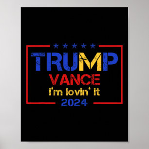 Trump Vance I'm Lovin It 2025 Roligt Citat T Poster