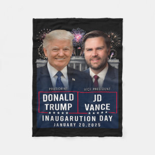 Trump Vance Inauguration Day 2025 Donald Trump Jd Fleecefilt