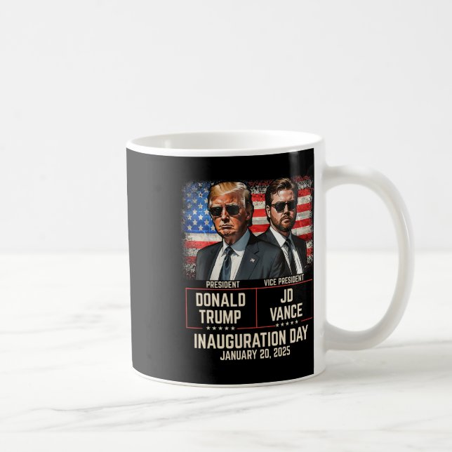 Trump Vance invigningsdag 2025 Donald Trump Jd  Kaffemugg (Höger)