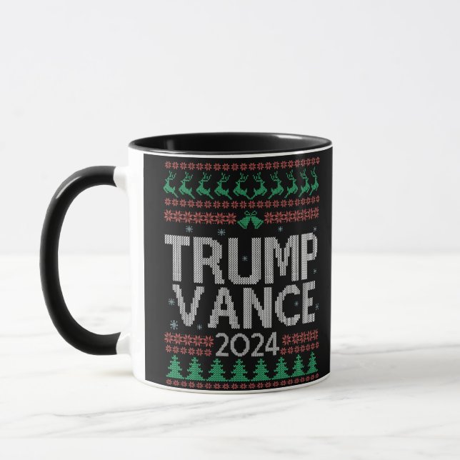 Trump Vance jul Ugly Julafton Sweater Val Mugg (Vänster)