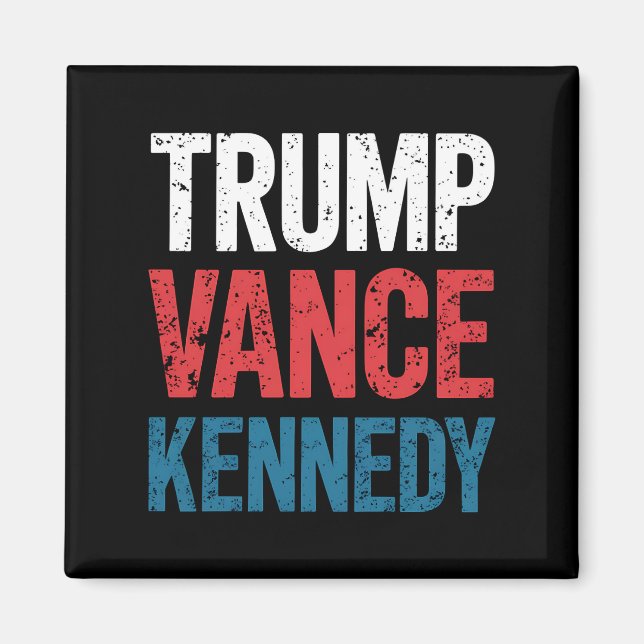 Trump Vance Kennedy 2024 års val Magnet (Framsidan)