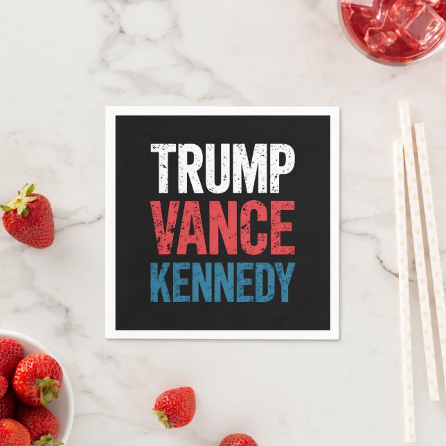 Trump Vance Kennedy 2024 Val Pappersservett (Insitu)