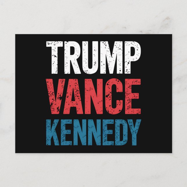 Trump Vance Kennedy 2024 Valet Vykort (Framsida)