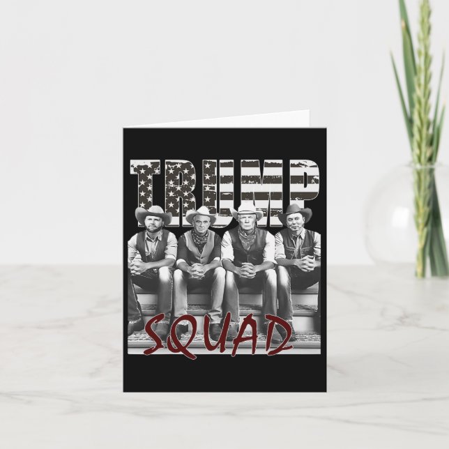 Trump Vance Kennedy Elon Squad Kort (Framsida)