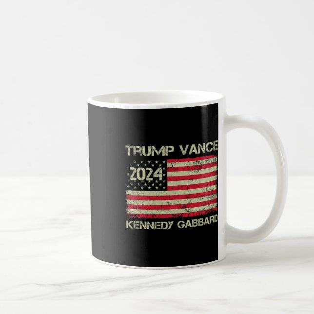 Trump Vance Kennedy Gabbyrd Schackmatt Ta Amerika Kaffemugg (Höger)