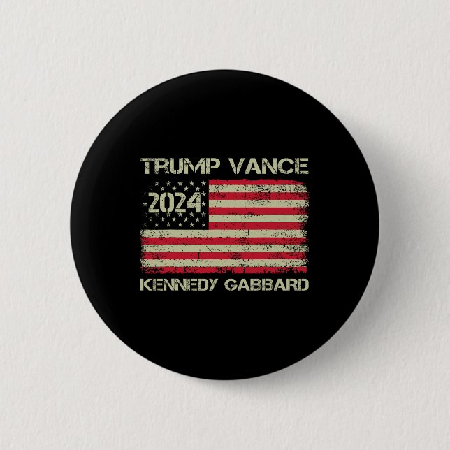 Trump Vance Kennedy Gabbyrd Schackmatt Ta Amerika Knapp (Framsida)