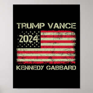 Trump Vance Kennedy Gabbyrd Schackmatt Ta Amerika Poster