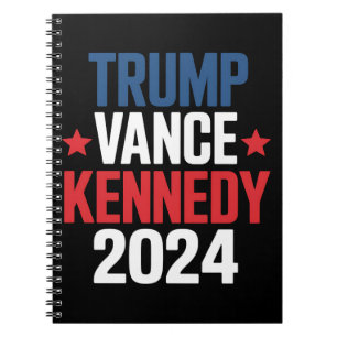 Trump Vance Kennedy President 2024 Val Anteckningsbok