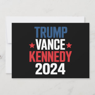 Trump Vance Kennedy President 2024 Val Inbjudningar