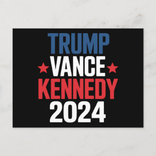 Trump Vance Kennedy President 2024 Val  Vykort