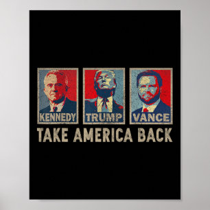 Trump Vance Kennedy Schackmatt 2024 Val Republikan Poster