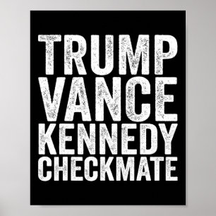 Trump Vance Kennedy Schackmatt 2025 Republikansk P Poster